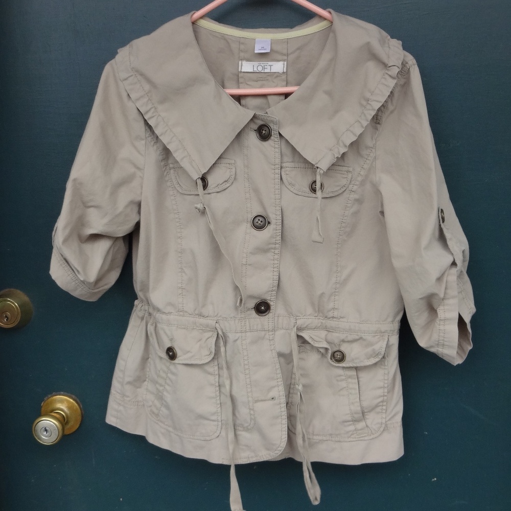 Ann Taylor Loft Casual Shawl Collar Jacket/Blazer